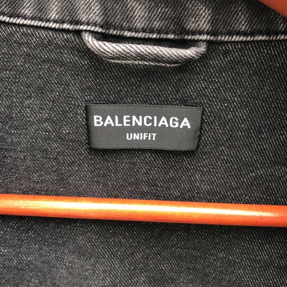 Balenciaga spray print logo denim jacket - Picture 4 of 12
